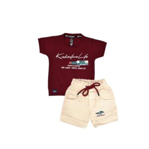 MiniPattern Kids Cotton Combo Set – Unisex Soft & Breathable Outfits