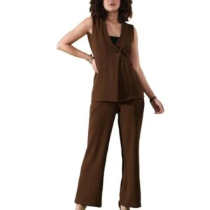 SIRIL Women's Lycra Solid Co-Ord Set