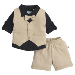 BUMZEE Boys Cotton Shirt Waistcoat