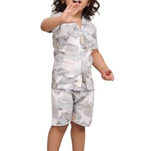 POLKA TOTS Cotton Half Sleeves Shirt With Shorts