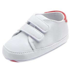 SAZ DEKOR Soft Sole Anti-Slip Prewalker Toddler Crib Shoes Sneaker 12-18M Red