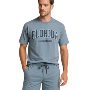 Night Dress Cord Set for Men Shorts and T-Shirt Cotton Night Wear