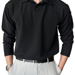 Leriya Fashion Men's Regular Fit Black Polo T-Shirt