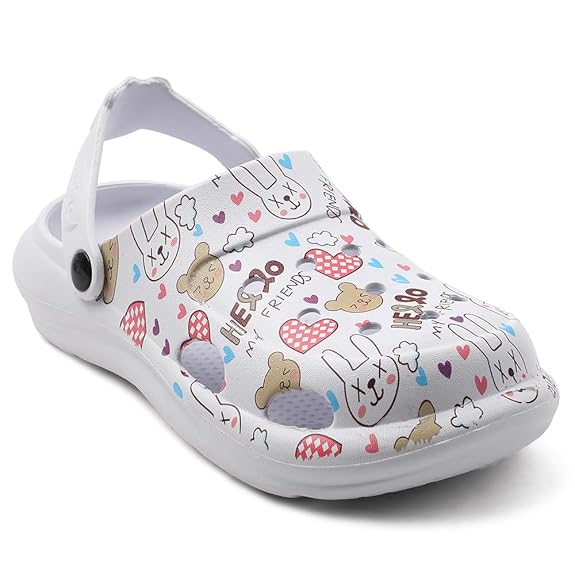 Luke ALEX-K3E Slingback Casual Printed Clogs for Kids