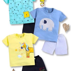 Toonyport Boys Summer 3 Packs Of T-shirts