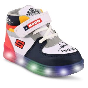 Hooh Kids Unisex Fashionable LED Lights Unisex Sneakers shoes