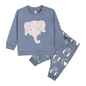 Real Basics Unisex Cotton Fleece Full Sleeve Track Suit for Boy