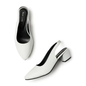 Marc Loire Women's Pointed Toe Block Heel Pumps for Office