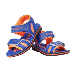BUNNIES_PS-6 Blue & Orange Colour_ Sandal for Boy